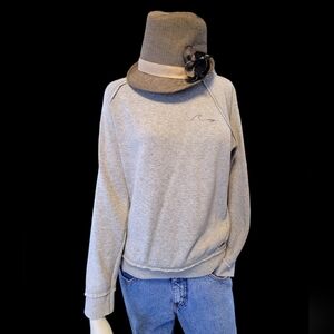 ROXY Surf Boat Crew Neck Inside Out Seam Sweatshirt Size Small